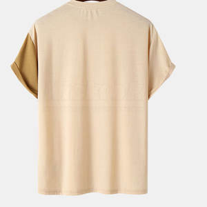 T-shirt imprimé personnalisé pour homme, confortable et tendance, 100 % coton, faible MOQ, coupe classique, écologique et respirant - Product Image 2