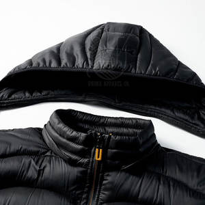 เสื้อแจ็คเก็ตพัฟเฟอร์มีฮู้ดสำหรับผู้ชาย ให้ความอบอุ่นและสบาย ผลิตจากผ้าโพลีเอสเตอร์/ไนลอน ซับในด้วยผ้าฝ้าย แห้งเร็วและระบายอากาศได้ดี - Product Image 4