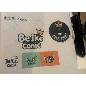 Camiseta Ike-Conic Iconic Eye para Hombre, Color Gris Claro, Manga Corta, 100% Poliéster, Transpirable, con Logotipo Gráfico, Corte Holgado - Product Image 3