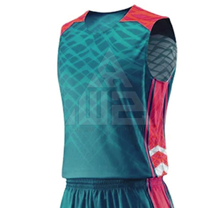 Custom Sublimated Basketball Uniform <b>Set</b> Moisture Wicking Breathable Quick Dry Geometric Print Tank <b>Top</b> And Shorts For Adults - Product Image 3