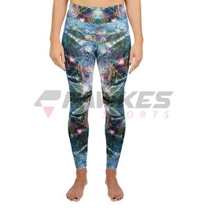 Leggings Deportivos para Mujer, Coloridos, de Secado Rápido, Transpirables, con Estampado por Sublimación - Product Image 1