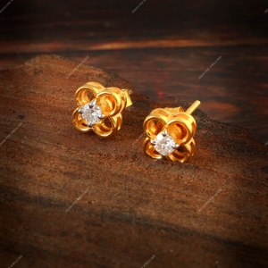 Pendientes de Plata de Ley 925 con Trébol y Moissanita, Baño de Oro, Certificados por Terceros, Hechos a Mano, Regalo de Boda, 2 Gramos, de Moda - Product Image 2