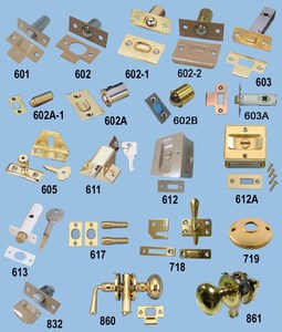 Loquet de porte en laiton de Taiwan 602A-1 - Product Image 3