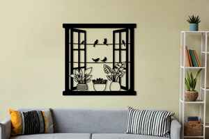 Gold And Black Metal <b>Wall</b> Panel With Modern Minimalist Grid Design For Sophisticated <b>Wall</b> Styling - Product Image 4