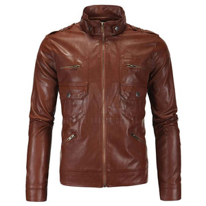 Veste en cuir pour homme, vente chaude, nouvelle mode, veste en cuir pour homme, veste en cuir coupe-vent - Product Image 1
