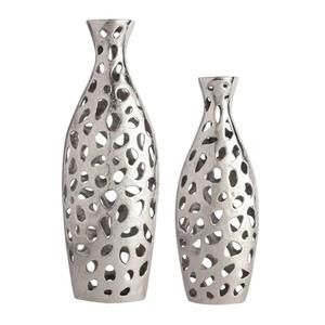 Handcrafted Aluminium <b>Vases</b> Nickel Finished <b>Tall</b> Home Wedding Decoration Metal <b>Flower</b> <b>Vase</b> at Cheap Price. - Product Image 6