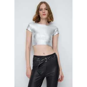 Top Básico de Pana con Diseño Brillante sin Espalda - Product Image 1