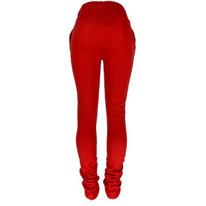 Streetwear empilé Joggers pantalon coton lourd taille haute poches doux fond ample nouvel état femmes pantalons pantalons pour femmes - Product Image 2