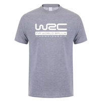 T-shirts de la nouvelle collection 2025 du Championnat du monde des rallyes WRC, mode masculine, été, manches courtes, t-shirt imprimé pour homme, col rond, ample, C