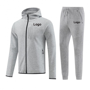 Conjunto Deportivo Casual con Capucha, Reversible, Ecológico, para Fútbol, Fitness, Chaqueta de Entrenamiento con Cierre Completo, para Hombre - Product Image 1