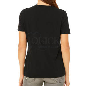 Nouveau Design 2024 coupe régulière femmes strass t-shirts col rond écologique été respirant séchage rapide fabriqué au Pakistan - Product Image 3