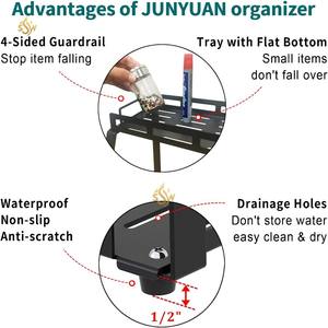 Black Color Powder Coated <b>Kitchen</b> Ware Accessories Spices Rack Latest Arrival Wrought Iron Home and Resorts Spice <b>Shelf</b> Holders - Product Image 3