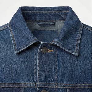 Veste en jean pour homme 2025, logo personnalisé imprimé, jean en coton lavé élégant, veste en jean pour événements professionnels, uniforme d'équipe tendance, vêtements décontractés - Product Image 4