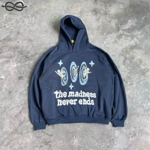 Haute Qualité 500 Gsm Fabricant Logo Personnalisé Haute Qualité 3d Puff Print Pull Unisexe Zip Up Avec Soie Satin Doublé Hoodies - Product Image 6