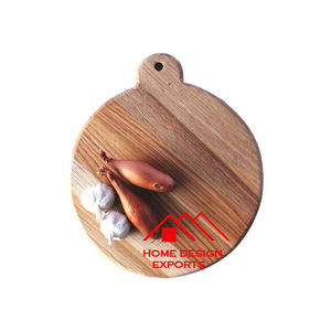 Support à pizza rond en bois de manguier pour servir de manière décorative dans les restaurants et les hôtels - Product Image 5