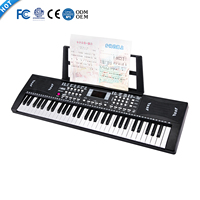Toy Music Keyboard 61 Keys Digital Keyboard Electronic Organ Toy Musical Instruments Portable Microphone Keyboard on Sale