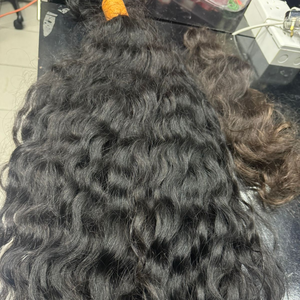 Extensions de cheveux vierges indiennes 100% non traitées, bouclées, cuticules alignées, mèches humaines, extrémités tirées individuellement, double trame à la machine - Product Image 5