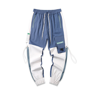 Venta caliente personalizado otoño hombres sudor pantalones Jogger cordón Cargo pantalón Streetwear Casual apilado sudor - Product Image 6