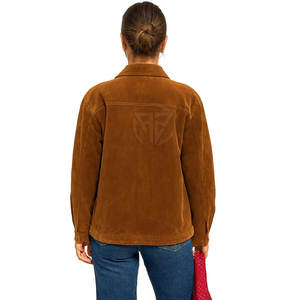 Chaqueta de Cuero de Gamuza, Estilo Elegante y Clásico, Construcción Duradera, Superficie Suave, Tejido Transpirable, Ligero y Ecológico - Product Image 4