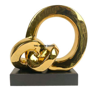Table en métal décorative maison moderne hôtel bureau pièce maîtresse Sculpture bureau maison accessoires luxe espace décoration - Product Image 1