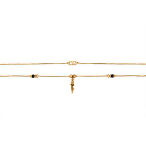 Mangalsutra Tradicional de Oro Gunjan para Bodas - Product Image 5