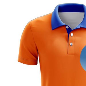 เสื้อโปโลผู้ชายขนาดใหญ่พิเศษเสื้อยืดกีฬาเสื้อโปโล100% โพลีเอสเตอร์ซับลิเมชันเสื้อทรงพอดีแห้งโลโก้ตามสั่ง - Product Image 5