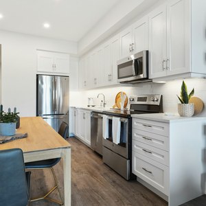 Meuble mural de cuisine supérieur avec porte relevable à vérin à gaz ou mécanisme de levage, largeur personnalisable - Product Image 4