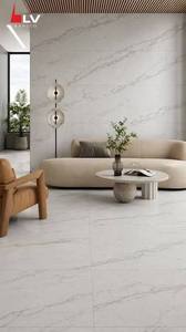 Baldosas de Porcelana Brillante para Piso, 600x1200mm, Imitación de Piedra, Texturizadas, Pulimentadas, Antideslizantes, para Interiores, Sala de Estar - Product Image 2