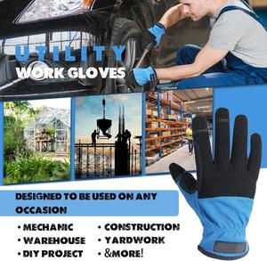 Gants de travail pour hommes et femmes Gants de mécanicien utilitaire avec écran tactile, gants de travail et de sécurité flexibles - Product Image 4