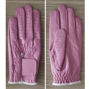 Gant de golf en cuir Cabretta couleur douce rose jaune bleu. - Product Image 4