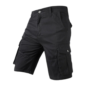 Pantalones cortos cargo informales para hombre de la mejor calidad, diseño de seis bolsillos con bolsillo lateral, ajuste holgado, patrón sólido antiarrugas - Product Image 5