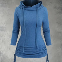 Camiseta Formal Personalizada de Fábrica para Mujer, Manga Larga, Algodón de Alta Calidad, Estampado de Camuflaje 3D, Transpirable, de Secado Rápido, Ecológica, OEM