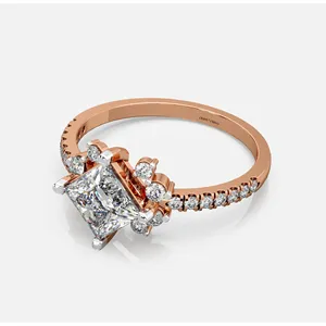 แหวนเพชร Starlight Diamond Ring - แหวนเพชรทรงคลาสสิคสำหรับผู้หญิง - Product Image 2