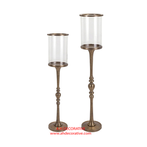 Candelabros de luz en T sólida de aluminio, velas cónicas, candelabro decorativo moderno hecho a mano para centro de mesa - Product Image 2