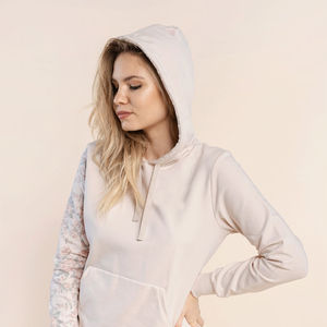 Sudadera con capucha básica de algodón y poliéster para mujer, sudaderas con capucha sublimadas estampadas de invierno, sudaderas con capucha de manga larga para gran oferta - Product Image 4