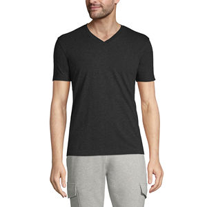 Fabriqué au Bangladesh Nouveau design de haute qualité 100% coton Logo personnalisé T-Shirt pour hommes 160 GSM Col en V Options multicolores - Product Image 4