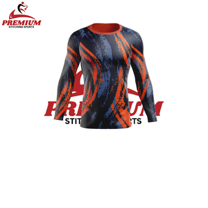 Camisetas de natación de manga larga con protección solar personalizadas para hombre, protectores contra sarpullidos ajustados para pesca, protector contra sarpullidos de secado rápido - Product Image 6