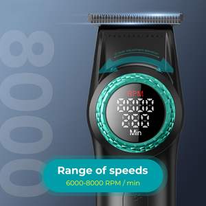 Cortadora de Pelo Profesional Inalámbrica con Cuchilla en T de 8000 rpm, Recargable, con Ajuste a Cero, para Hombres - Product Image 4