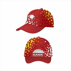 หมวกกีฬาราคาถูกผลิตในปากีสถาน หมวกกีฬาโลโก้สั่งทำยอดนิยม หมวกกีฬาแบรนด์ส่วนตัว หมวกกีฬาผ้าโพลีเอสเตอร์ผสมฝ้าย - Product Image 4