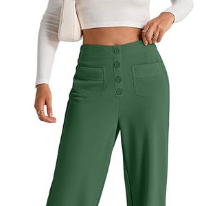 2024 Famous Designer <b>Ladies</b> <b>Pant</b> Cotton Women Trouser Best High Quality Made Women Trousers - Product Image 6