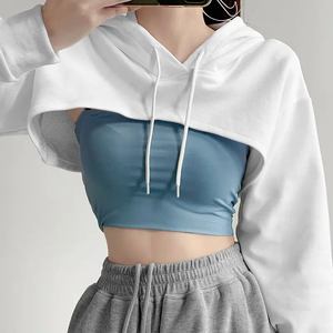 เสื้อฮู้ดผู้หญิงผ้าฟลีซระบายอากาศได้ดี ไม่เป็นขุย หนัก 220/400 GSM แบบสวมหัว สกรีนโลโก้ด้านหน้าได้ คุณภาพสูง สำหรับฤดูหนาว - Product Image 1