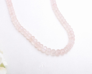 Cuentas de Aguamarina Rosa Suave, 1 Hilo, Piedra Preciosa Natural de 6-8mm para la Elaboración de Joyería Fina - Product Image 1