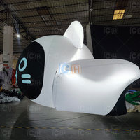 Poupée publicitaire gonflable géante CH Blow up Air Cartoon Cat pour la décoration d'événements