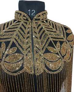 เสื้อคลุมประดับด้วยลูกปัดและเลื่อมประดับด้วยลูกปัดสายที่แขวนอยู่ที่คอเสื้อผ้าเทศกาลสวยงาม - Product Image 3