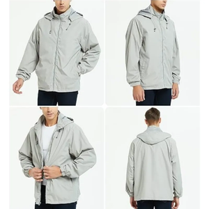 เสื้อกันลมโพลีเอสเตอร์สำหรับทุกเพศ, เสื้อกันฝนและป้องกันรังสียูวีเสื้อโค้ทกันน้ำระบายอากาศได้ดีสำหรับออกกำลังกาย - Product Image 5