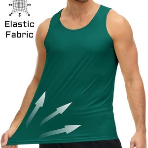 Camisetas sin mangas deportivas con estampado de logotipo personalizado de nuevo estilo de alta calidad para hombre, chaleco sin mangas, camisetas sin mangas para gimnasio, ropa de hombre de talla grande - Product Image 3