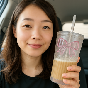 Gobelet en verre minimaliste avec pour 600ml écologique pour le camping, la randonnée et les fêtes - Product Image 5