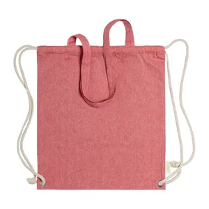 Borsa in Cotone Riciclato Holbery, Zainetti Ecologici per Promozioni, Stile con Coulisse - Product Image 1