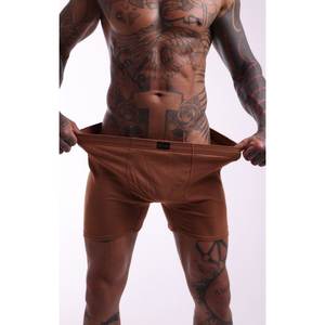 Calzoncillos Bóxer para Hombre, 100% Algodón, Color Marrón, Transpirables, Suaves, Cómodos, Corte Clásico, Tallas 48-66 - Product Image 3