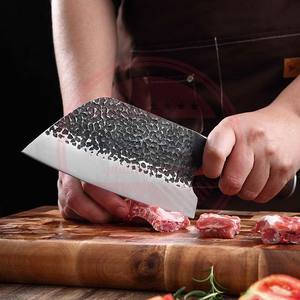 Couteau à couperet professionnel forgé à la main Chef Full Tang couteaux de cuisine en acier inoxydable à haute teneur en carbone - Product Image 2